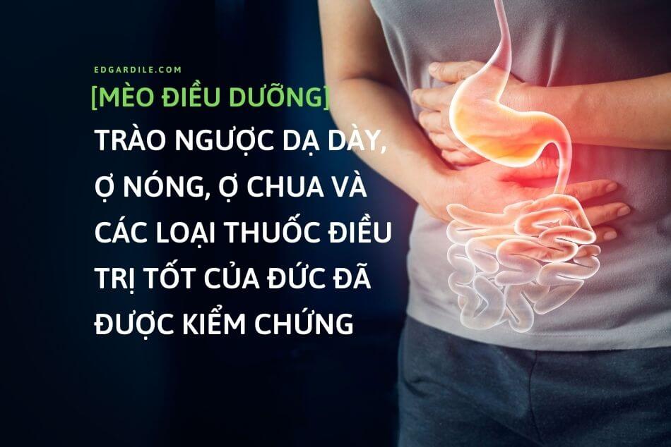 Đau dạ dày ở Đức: Trào ngược, Ợ nóng, Ợ chua và các loại thuốc điều trị tốt