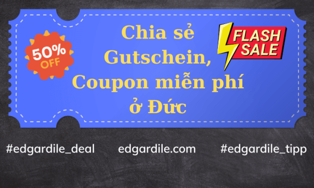 Chia sẻ mã gutschein, coupon ở Đức